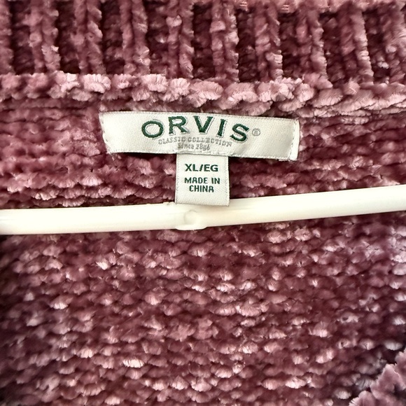 Orvis Textured Mauve Sweater - Picture 3 of 3